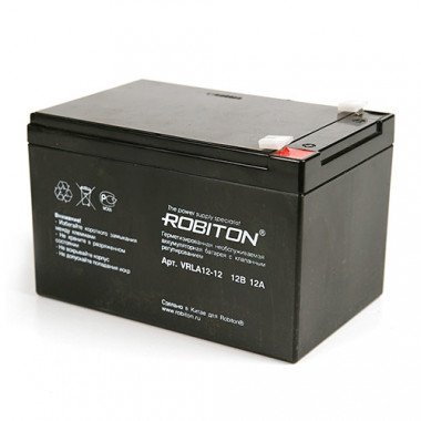 Аккумулятор свинц-кисл Robiton VRLA12-12  12V 12Ah  07635