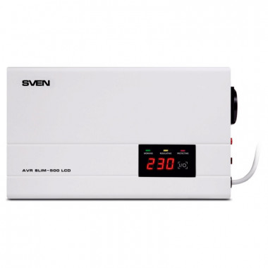 Стабилизатор напряжения SVEN AVR SLIM-1000 LCD