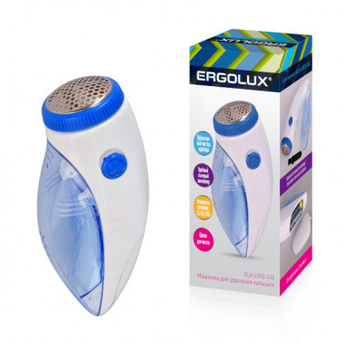 Машинка д/удаления катышек ERGOLUX ELX-LR02-C40 (2xАА)  бело-голубой  5597