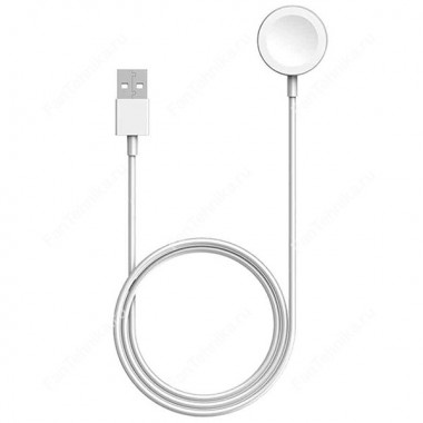 Беспроводная зарядная станция APPLE A1570 Magnetic Original для Apple Watch с Кабелем USB, белый