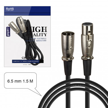 Шнур шт.Canon(XLR) -гн.Canon(XLR)  1,5м  isa 789201  